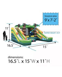 IMG 1264 1758814837 The Jungle Bounce House Combo (Wet or Dry)