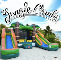 The Jungle Bounce House Combo (Wet or Dry)