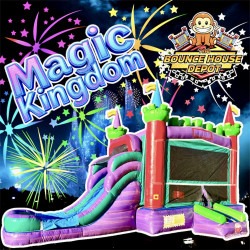 The Magic Kingdom Bounce House Combo (Wet or Dry)