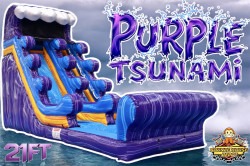 The Purple Tsunami Slide (Wet or Dry) 21FT